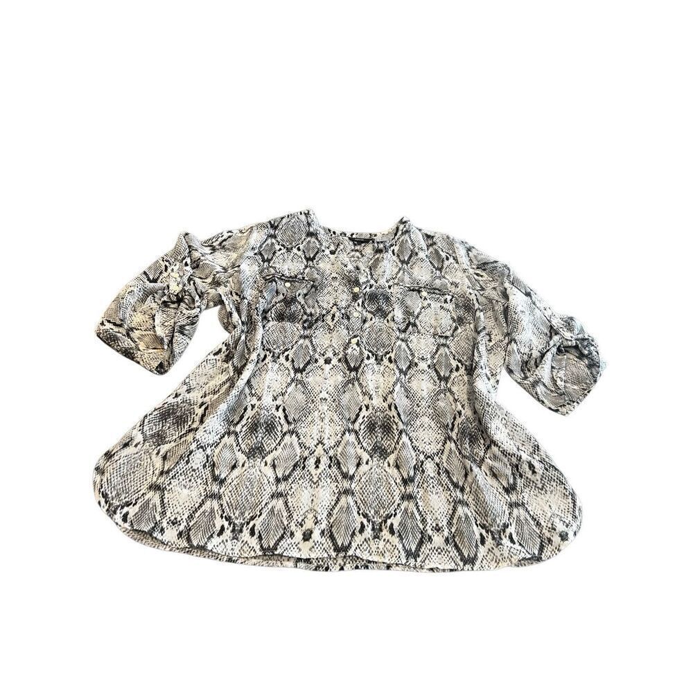 Apt. 9 Animal Print Snakeskin Pattern Sheer Popov… - image 2